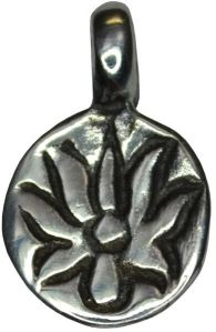 925 Silver Lotus Charm