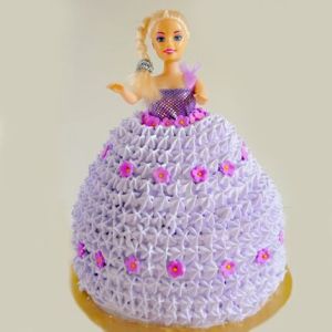 Vanilla Flavor Barbie Doll Cake