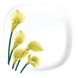 Five Flower Melamine Plate