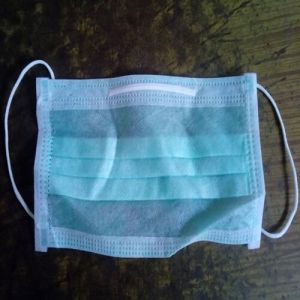 Green Disposable Non Woven Mask