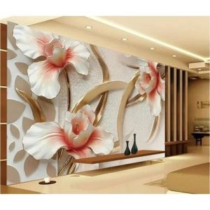 3D Floral costomized Wallpaper