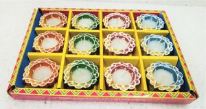 ECD-24E 12 PCS DIYA WITH WAX BOX