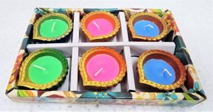 ECD-25D 6 PCS DIYA WITH WAX BOX