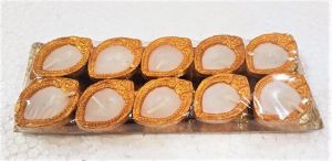 ECD-68 10 PCS SHIVAM DIYA WITH WAX