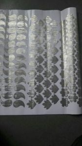 silver zari sheet