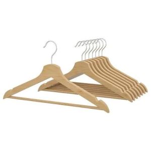 wooden clothes hanger