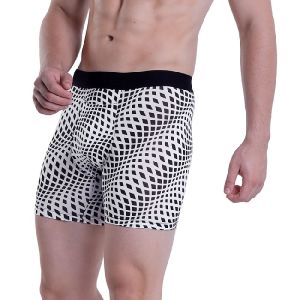 Black & White Checks Printed Underwear Boxer