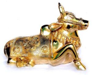 Brass Cow Statue