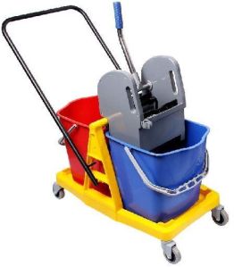 Double Bucket Wringer Trolley