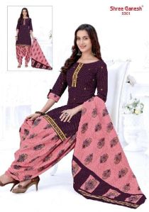 Panchi Stitched Pure Cotton Printed Patiyala Salwar Suits