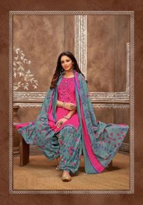 Raspberry Pure Cotton Printed Kurtis