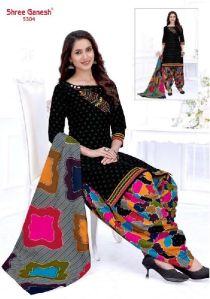 Panchi Stitched Pure Cotton Printed Patiyala Salwar Suits