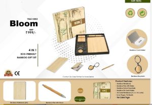 corporate eco friendly bamboo gift set