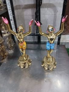 11 inch gaura nitai brass idol