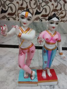 12 inch iskcon marble dust statue