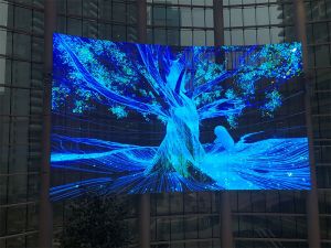 Glass LED Screen For Glass facade windows