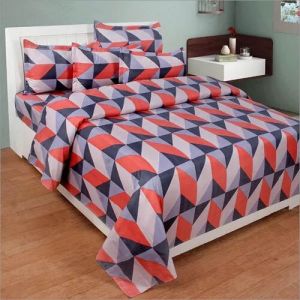 3D Poly Cotton Fancy Bedsheet