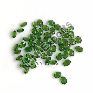 Natural Chrome Diopside Faceted Oval Loose Gemstone