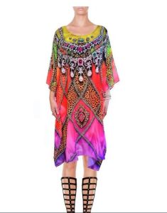 Digital Print Short Georgette Kaftan