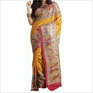 Hand Painted Silk Saree