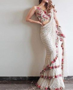 Embroidered Party Wear Saree