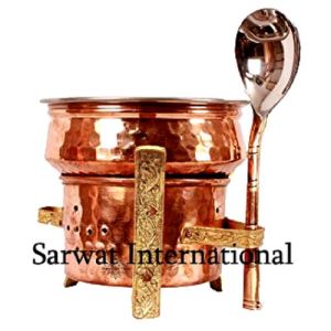 Copper Sigri with Spoon & Handi