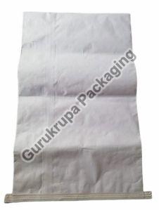 White HDPE Laminated Paper Bag