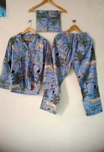 Cotton safari print payjama set