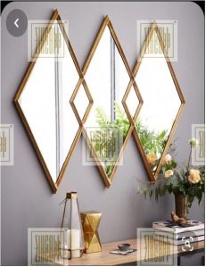 Iron decorative wall mirror