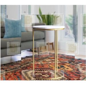 Marble top side table