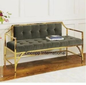 Stainless Steel Three Seater Bench