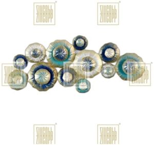 Zincopp Multicolor Decorative Metal Wall Art