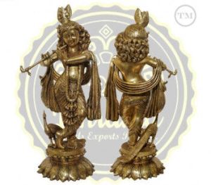 26 Inches Brass Lord Krishna Statue