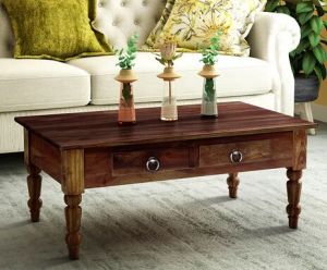 solid wood coffee table