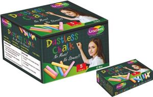 CHALK DUSTLESS COLOURED 12 BOX CREATIONS