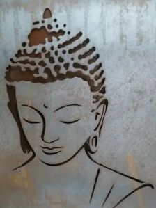 metal Buddha Wall Hanging