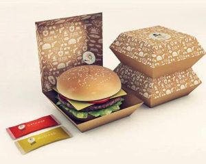 Brown Burger Box