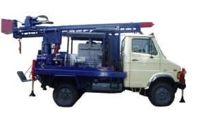 mini pickup truck mounted water well rotary drilling rig