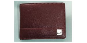 Men's Leather Wallet- Red