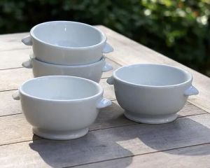 White Melamine Soup Bowl