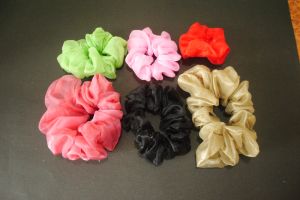 Organza plain Hair Scrunchies