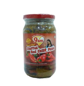 400gm 9am Stuffed Red Chilli Pickle