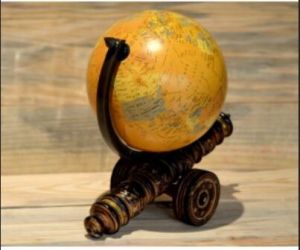 Wooden Antique Globe