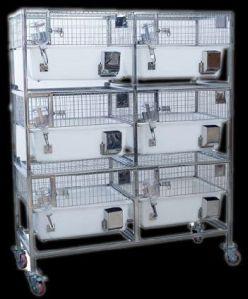 Trolley with Inbuilt Polypropylene Rabbit Cage