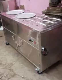 Stainless Steel Square Port Commercial Food Warmer