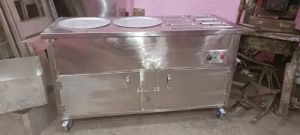 Stainless Steel Square Port Commercial Food Warmer