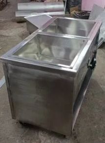 Stainless Steel Commercial Food Warmer with 2 Port