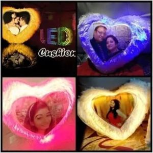 Heart Sublimation LED Cushions