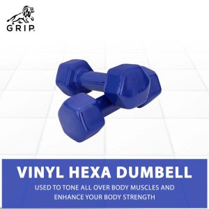 Grip Vinyl Hexa Dumbbells