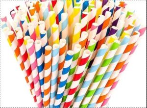 Printed Paper Wrapped Straw